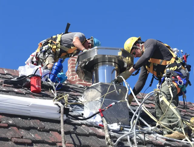 Protective chimney cap installed by Bradenton Chimney Sweep in Bradenton, FL