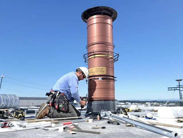 Installed chimney liner by Bradenton Chimney Sweep in Bradenton, FL