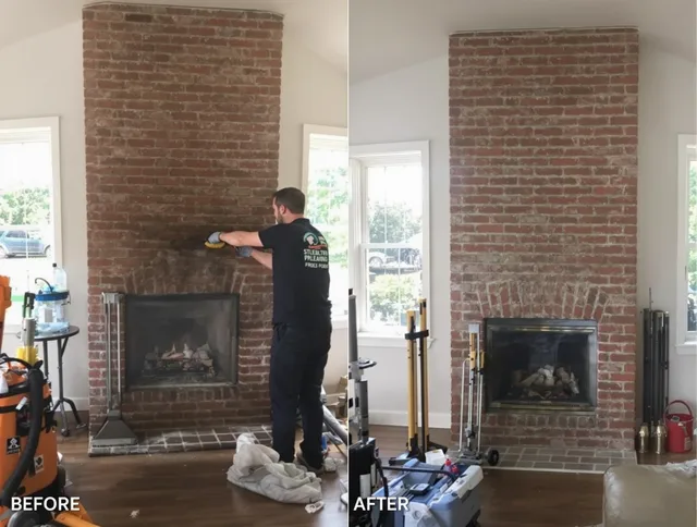 Finished chimney sweeping service by Bradenton Chimney Sweep in Bradenton, FL