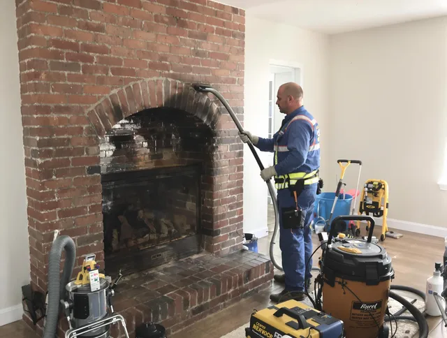 Bradenton Chimney Sweep expert performing detailed chimney sweep in Bradenton, FL