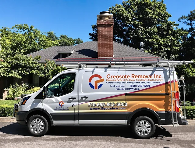 Bradenton Chimney Sweep technician removing creosote safely in Bradenton, FL