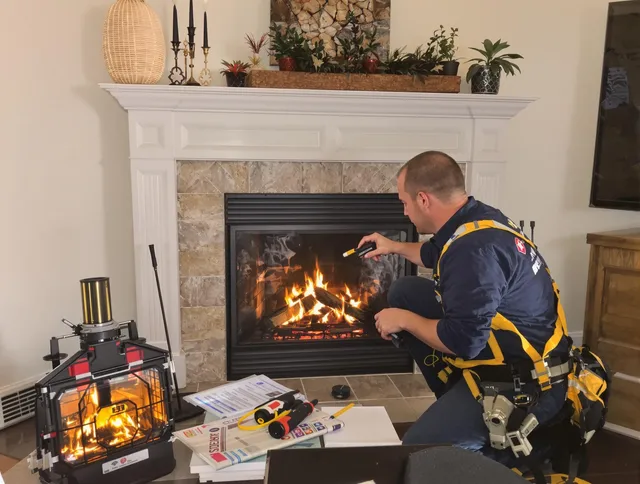 Safety-focused fireplace inspection by Bradenton Chimney Sweep in Bradenton, FL
