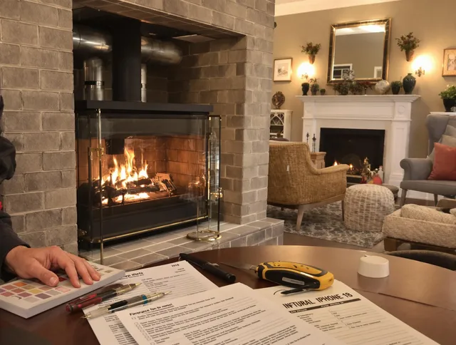 Bradenton Chimney Sweep verifying fireplace safety measures in Bradenton, FL